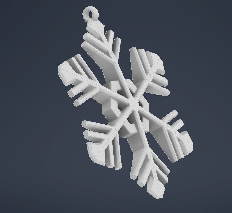 Snowflake  15 3D print model_7