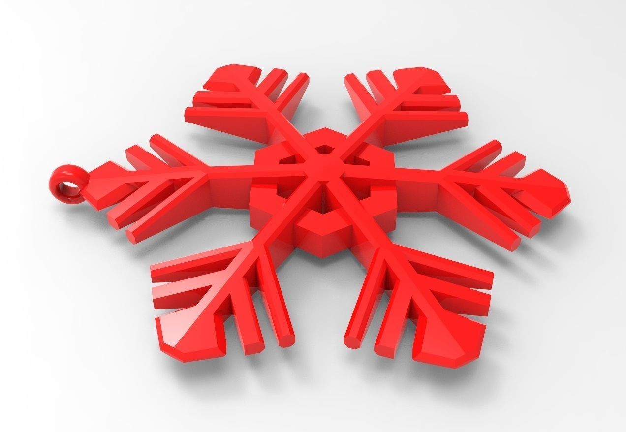 Snowflake  15 3D print model_9