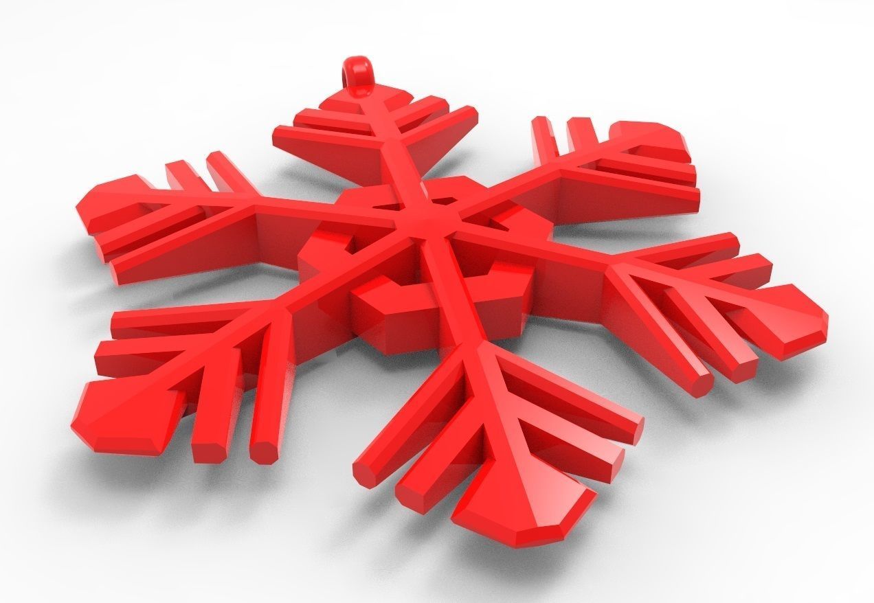 Snowflake  15 3D print model_3