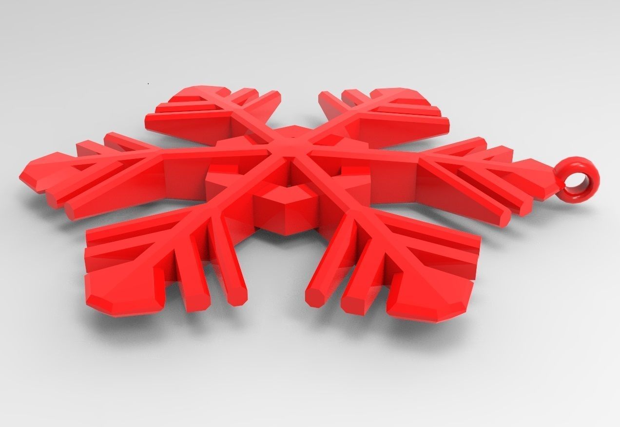 Snowflake  15 3D print model_12