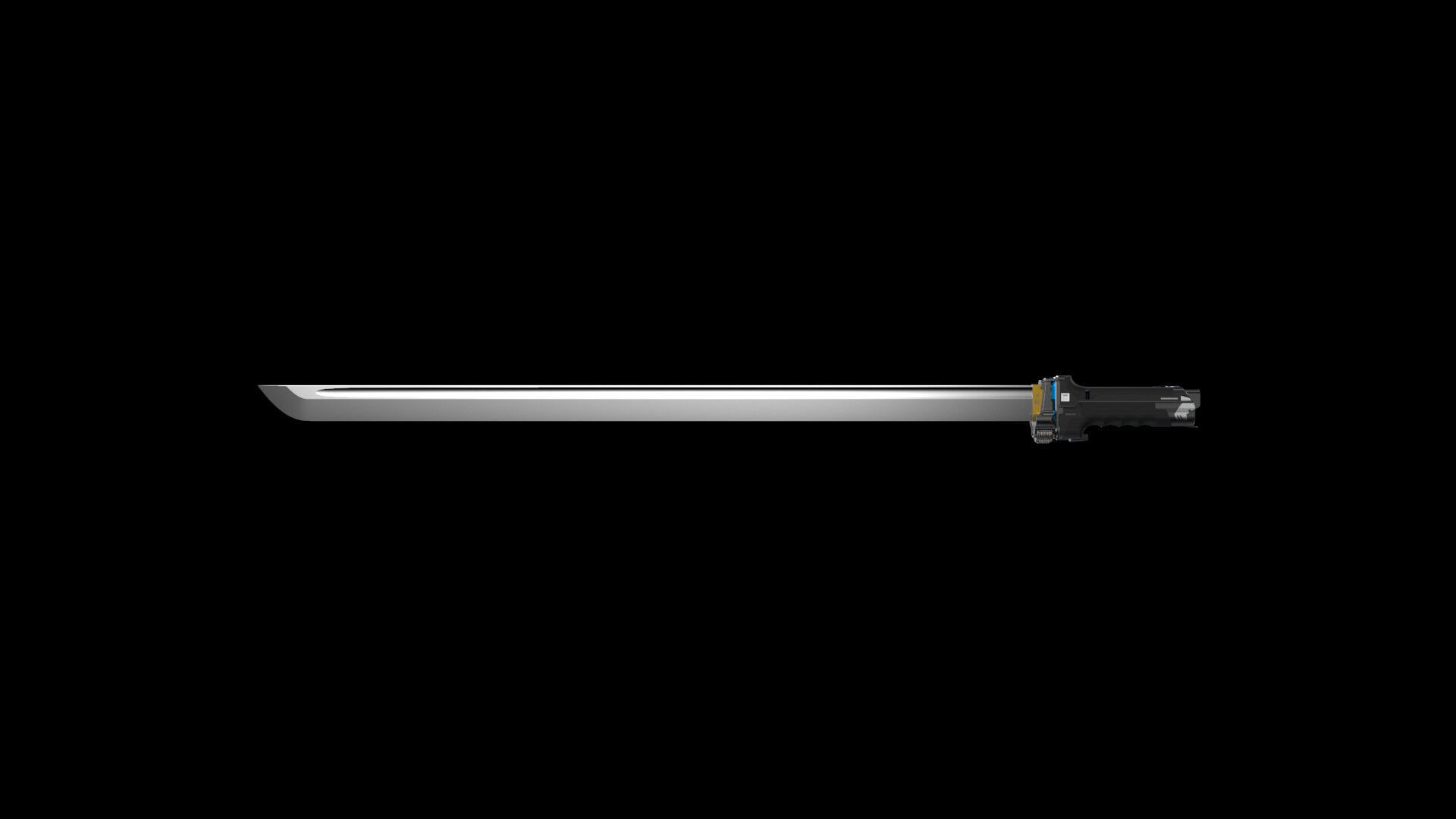 Scifi Katana Sword 3D model_2