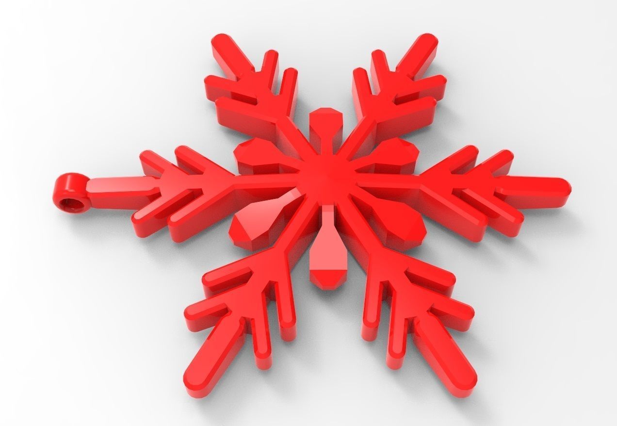 Snowflake 16 3D print model_10