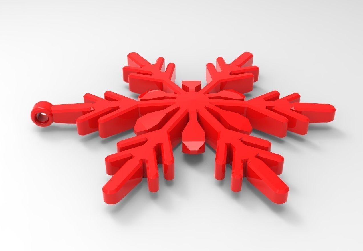 Snowflake 16 3D print model_1
