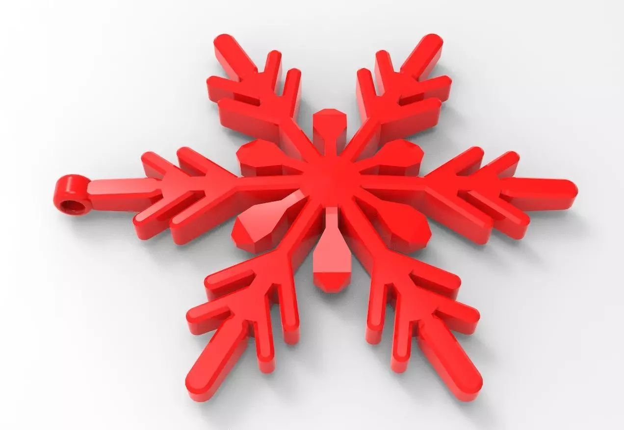 Snowflake 16 3D print model_0