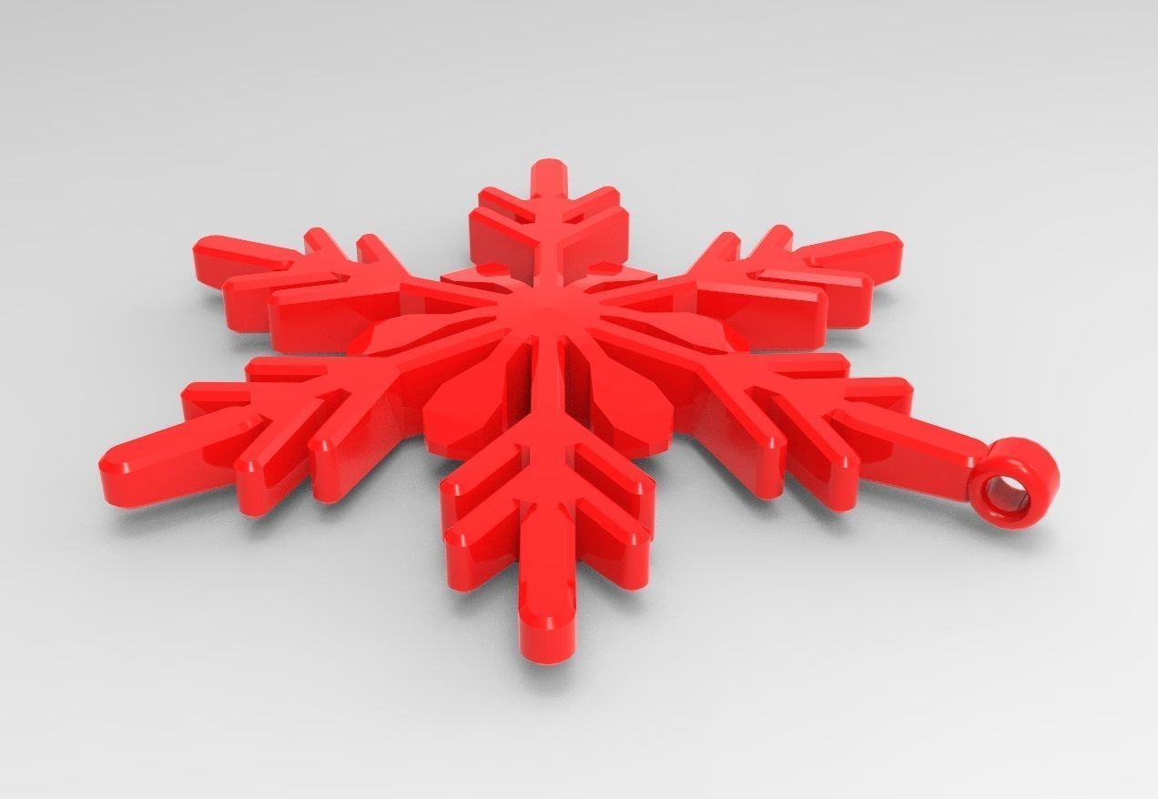 Snowflake 16 3D print model_17