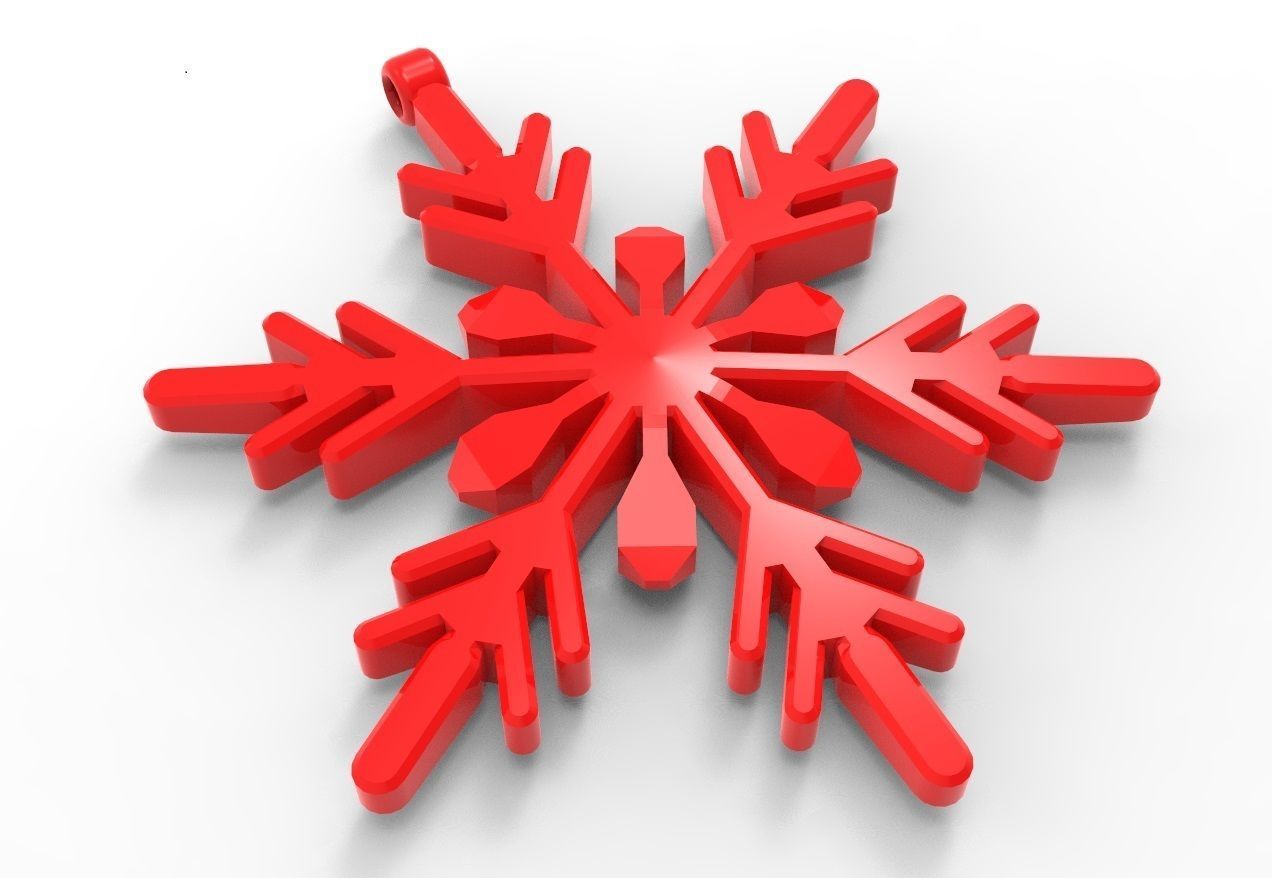 Snowflake 16 3D print model_3