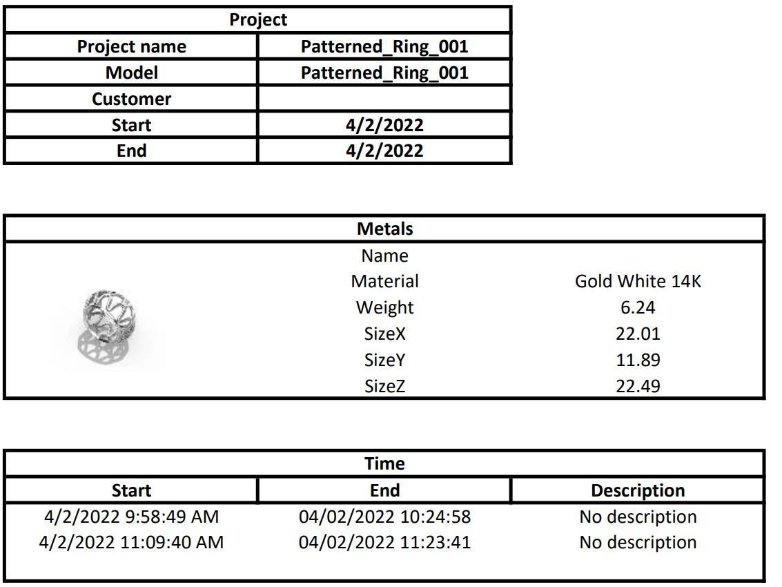 Patterned ring set 001 3D print model 3D print model_10