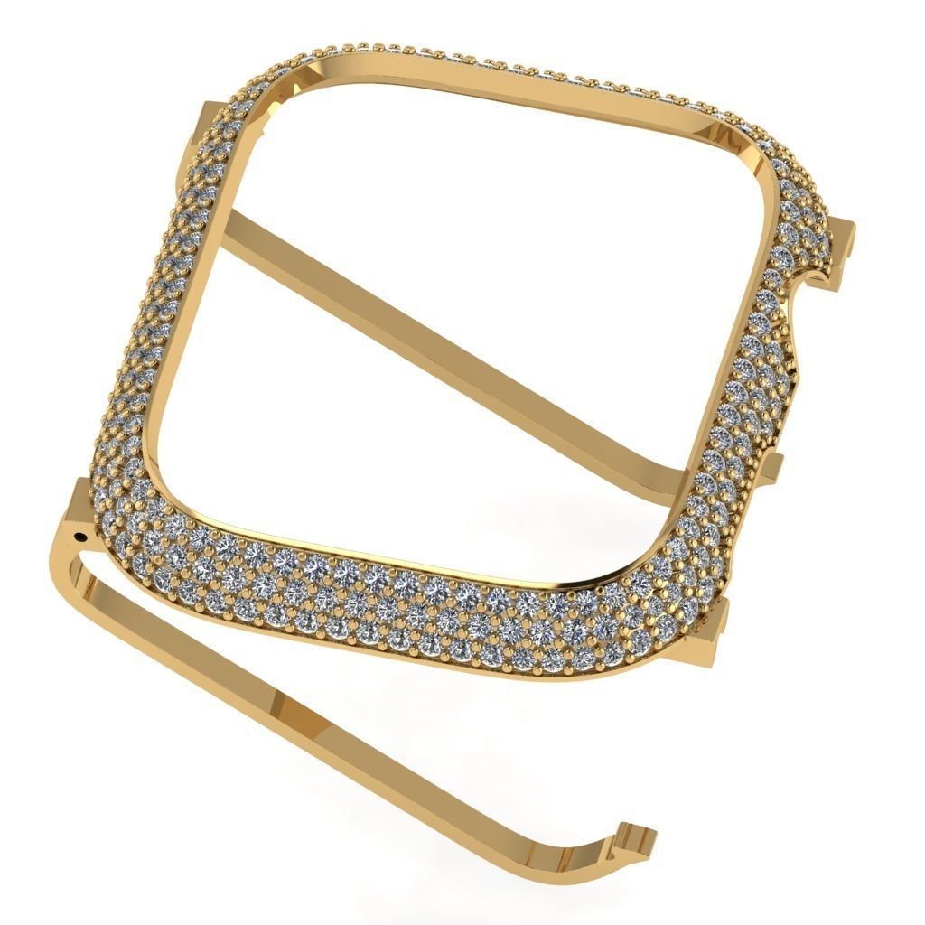 Case For Apple Watch Series 7  45mm Diamond Cover 3D print model 3D print model_5