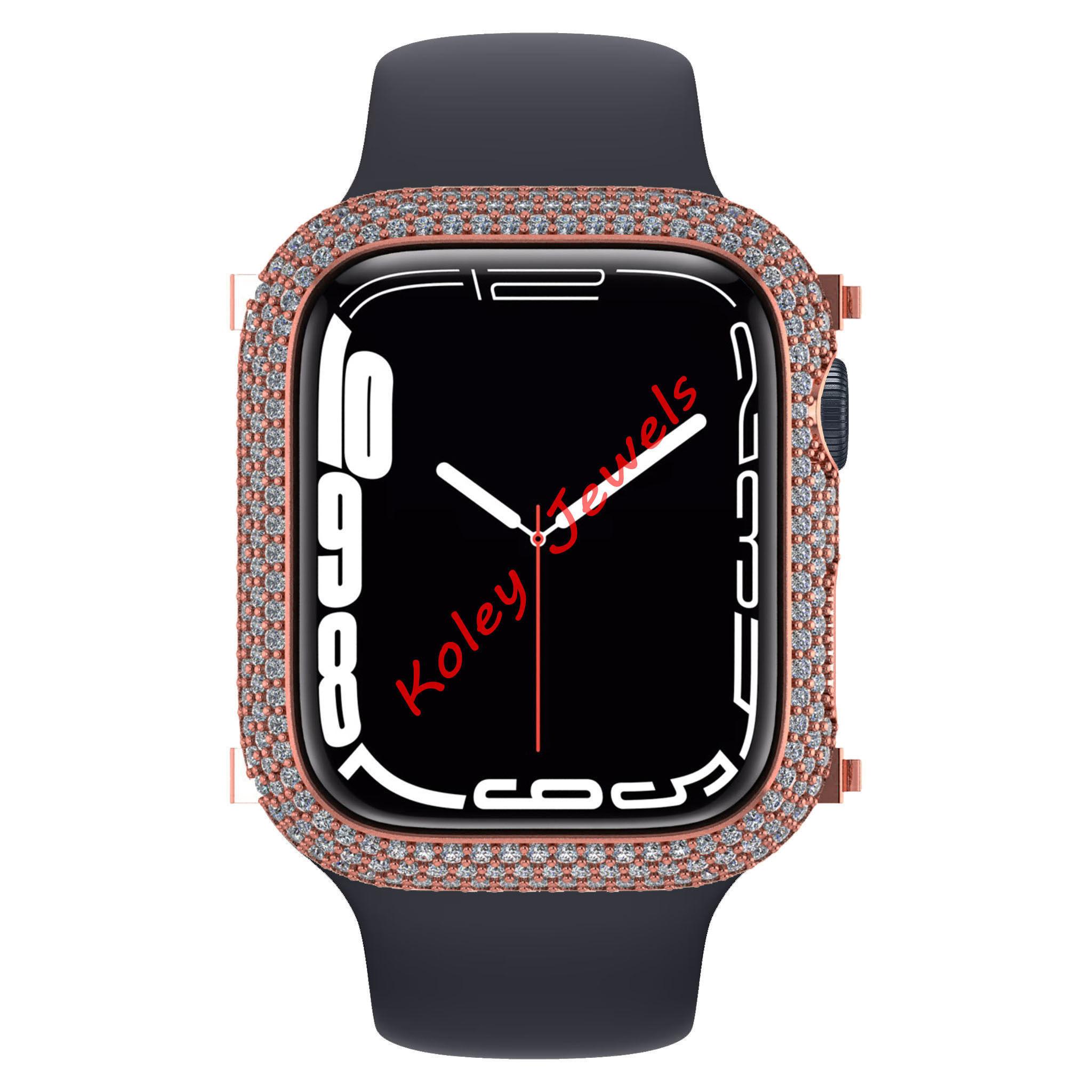 Case For Apple Watch Series 7  45mm Diamond Cover 3D print model 3D print model_2