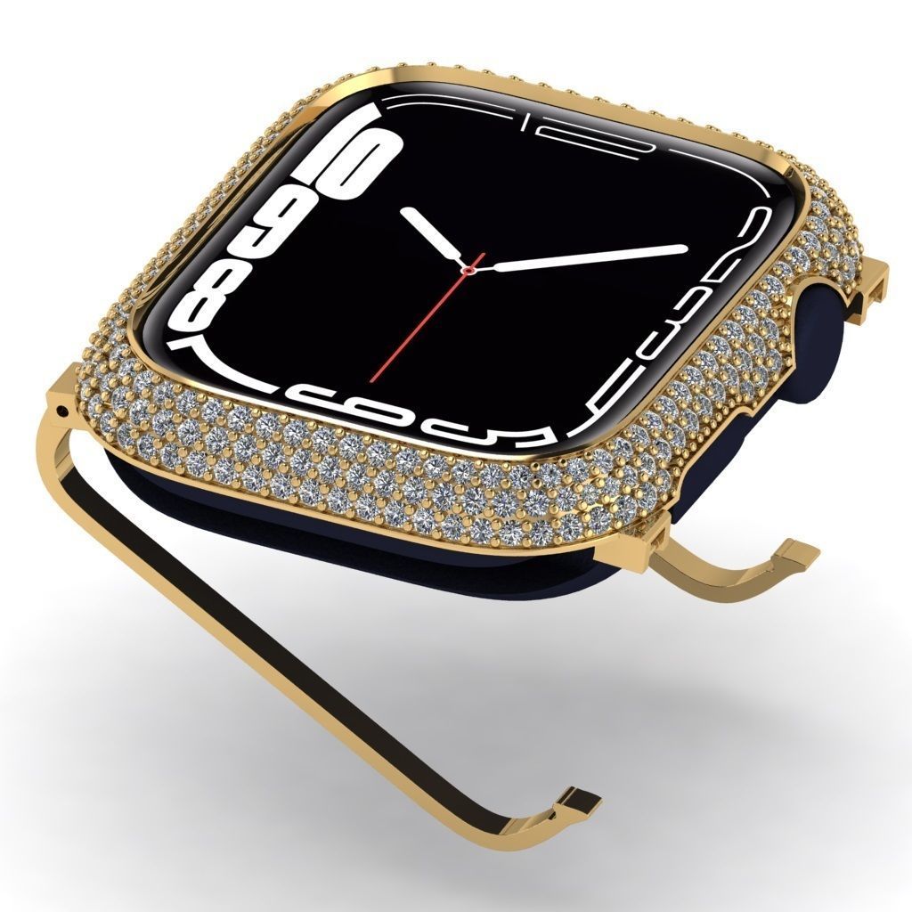 Case For Apple Watch Series 7  45mm Diamond Cover 3D print model 3D print model_4