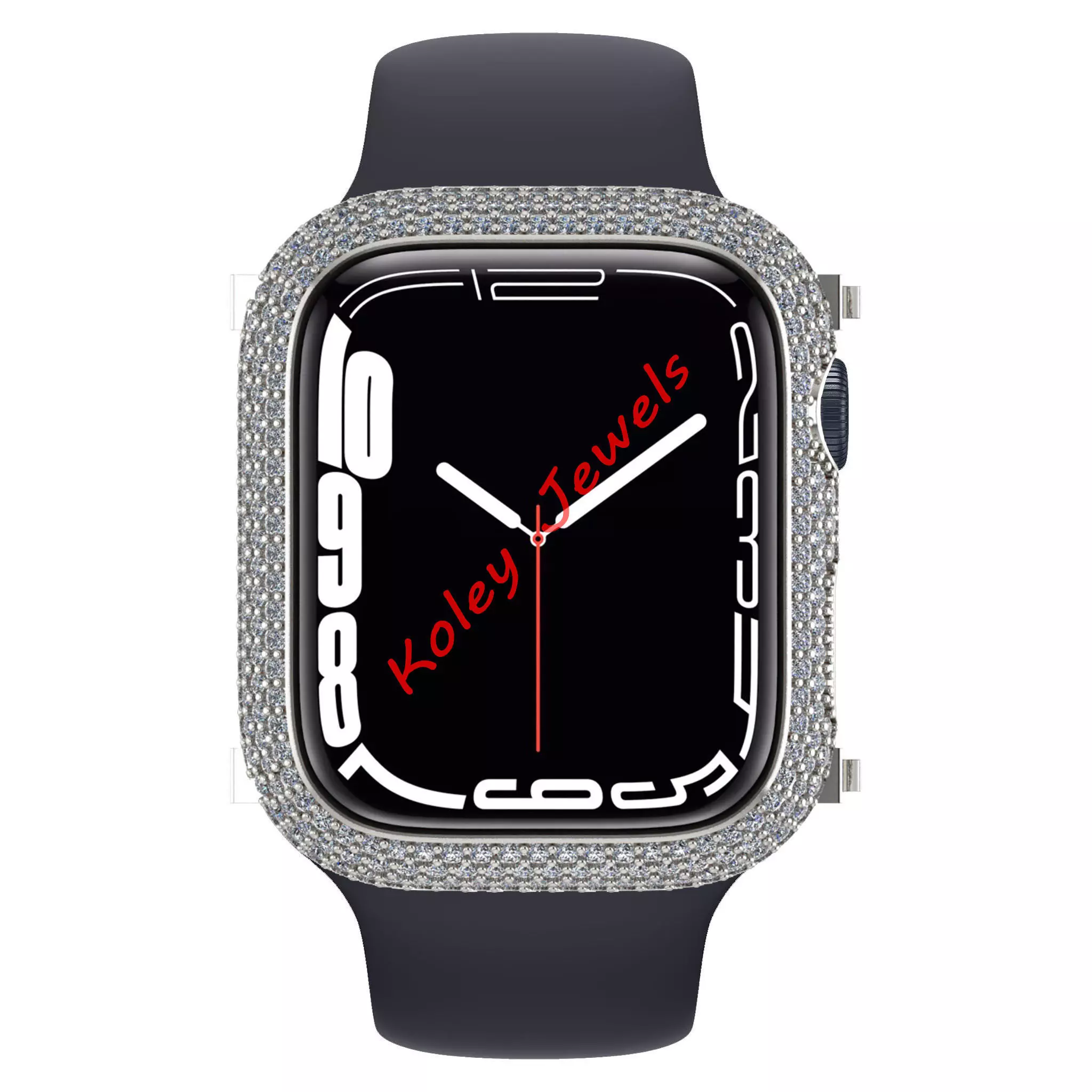 Case For Apple Watch Series 7  45mm Diamond Cover 3D print model 3D print model_0