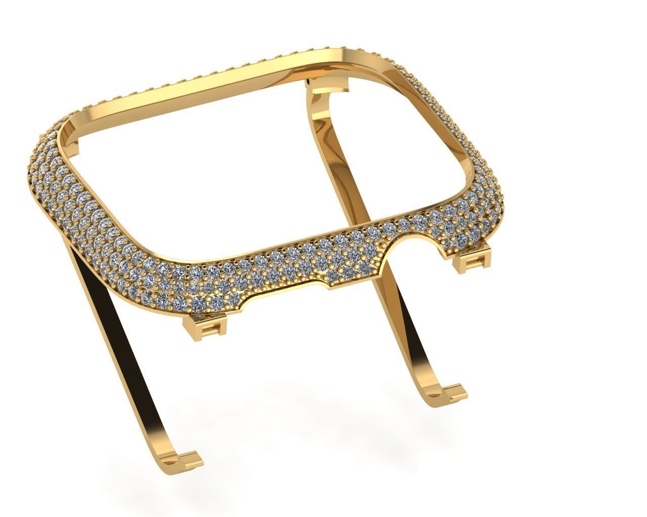 Case For Apple Watch Series 7  45mm Diamond Cover 3D print model 3D print model_6