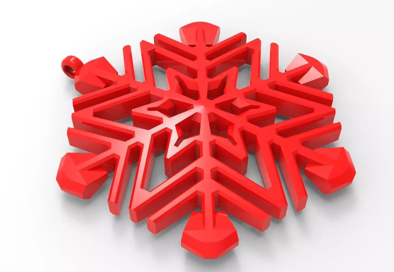 Snowflake 17 3D print model_0