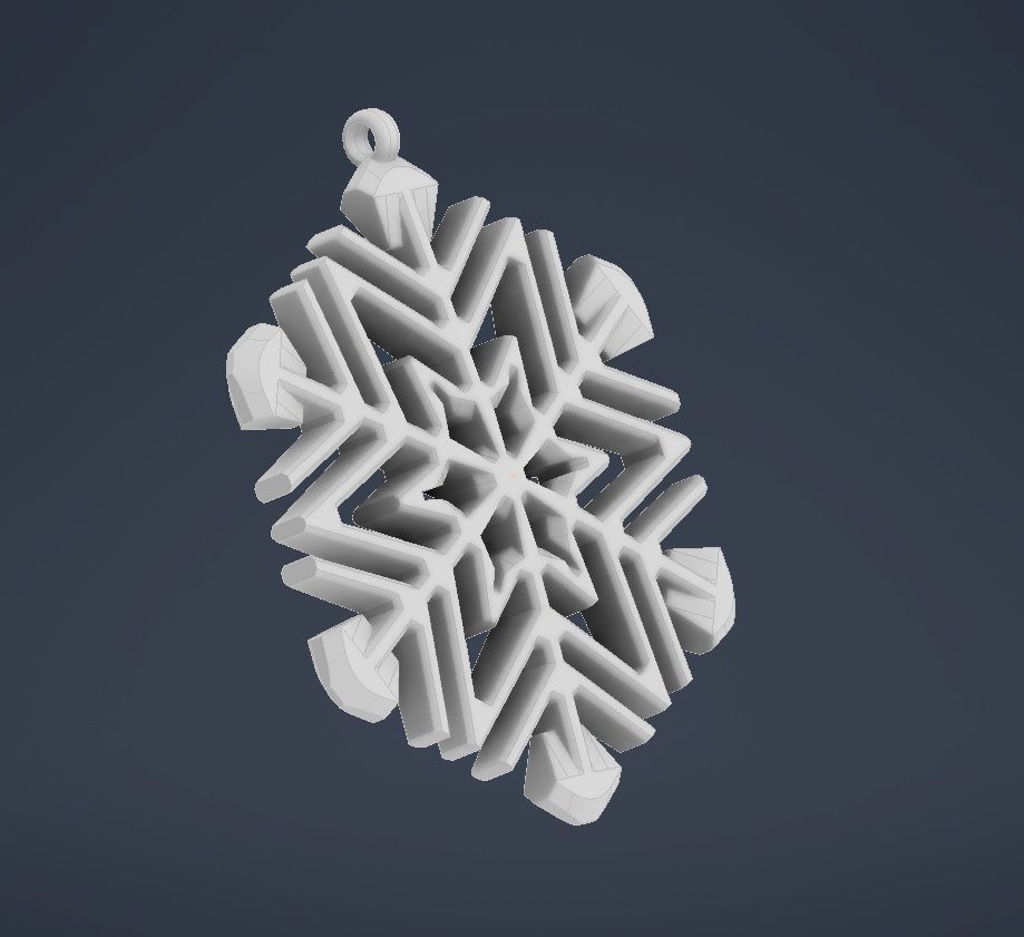 Snowflake 17 3D print model_6