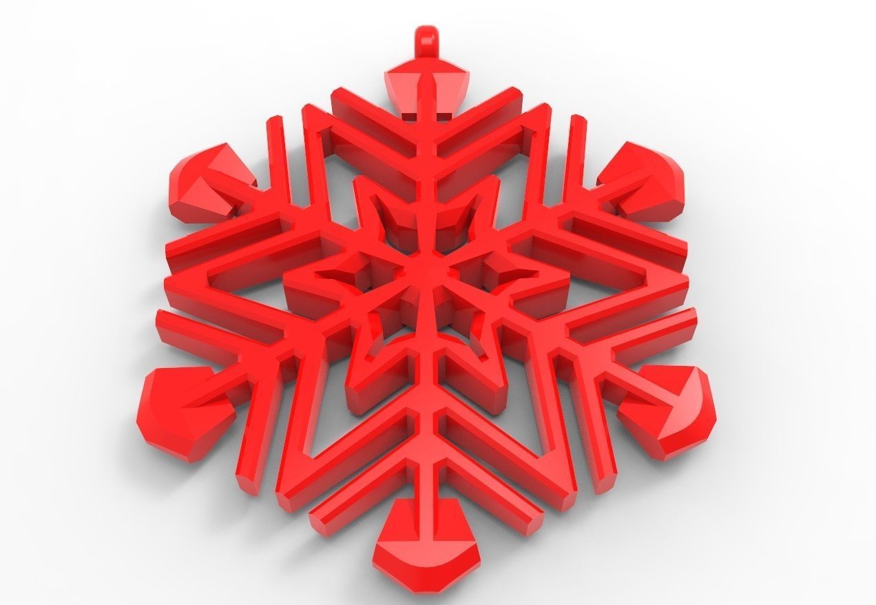 Snowflake 17 3D print model_14