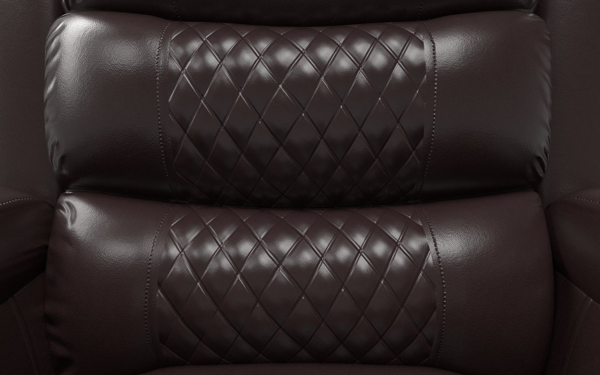 Recliner chair Low-poly 3D model_5