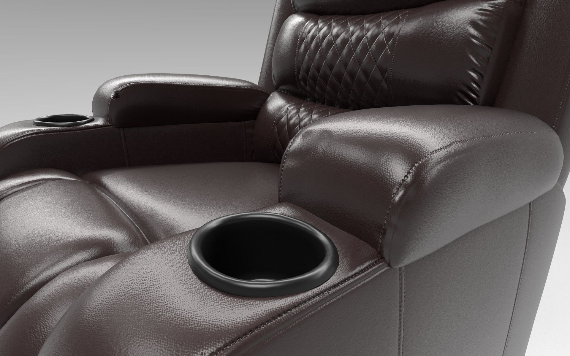 Recliner chair Low-poly 3D model_13