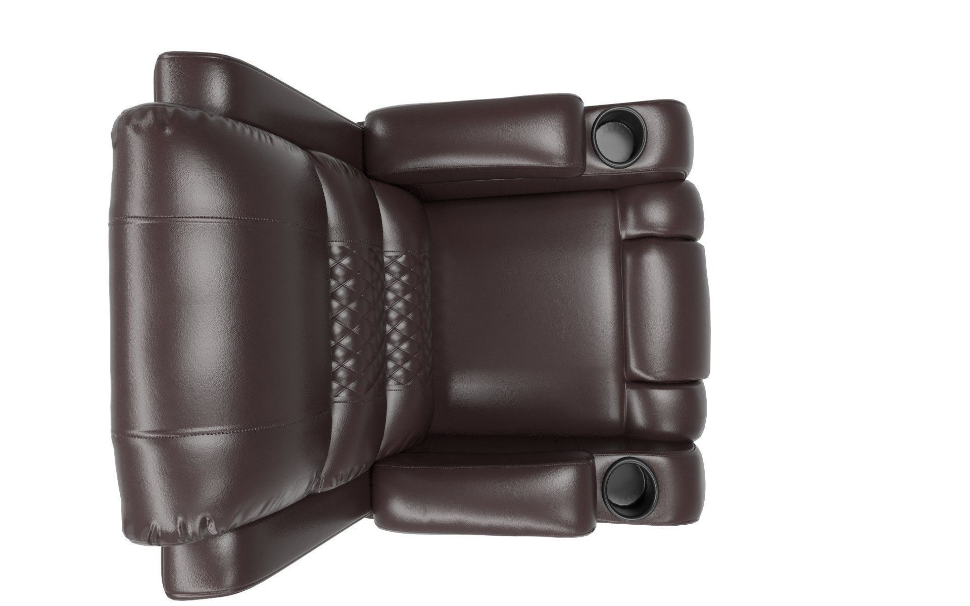 Recliner chair Low-poly 3D model_1