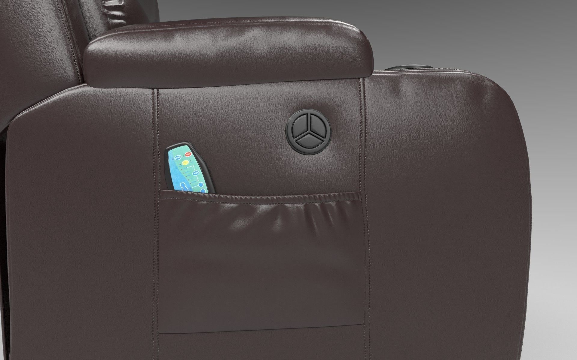 Recliner chair Low-poly 3D model_16