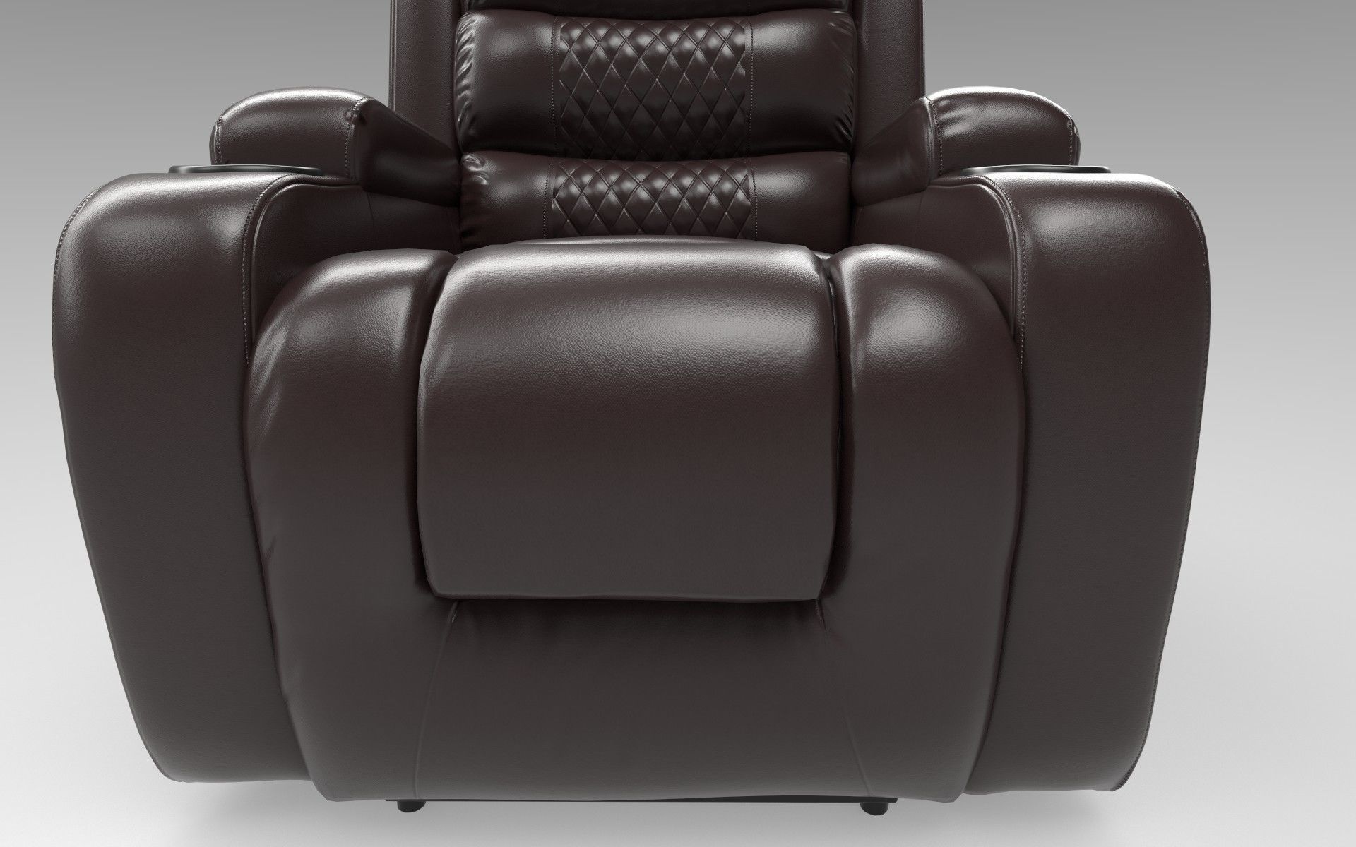 Recliner chair Low-poly 3D model_11