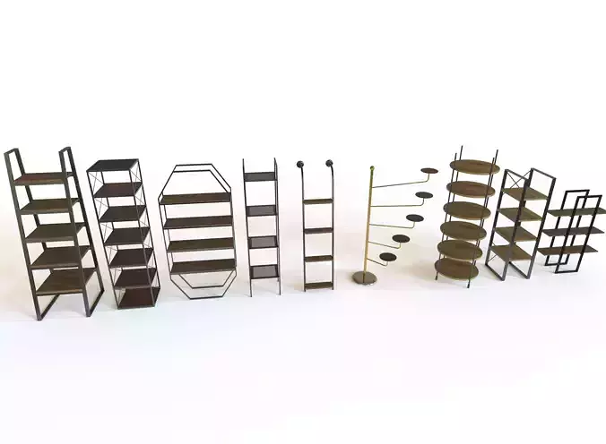 Bookcase Bundle  3D model