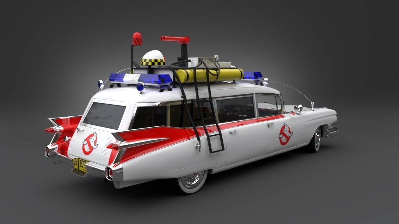 Ghostbusters car 3D model_3