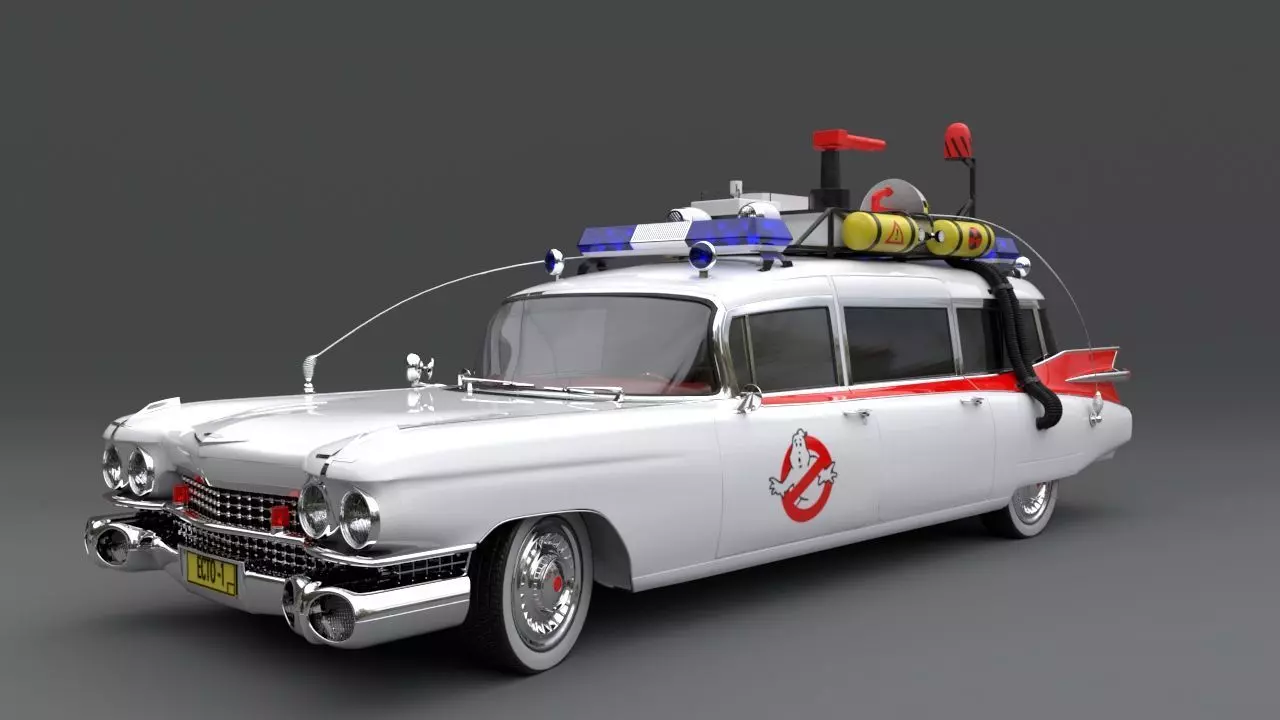 Ghostbusters car 3D model_0