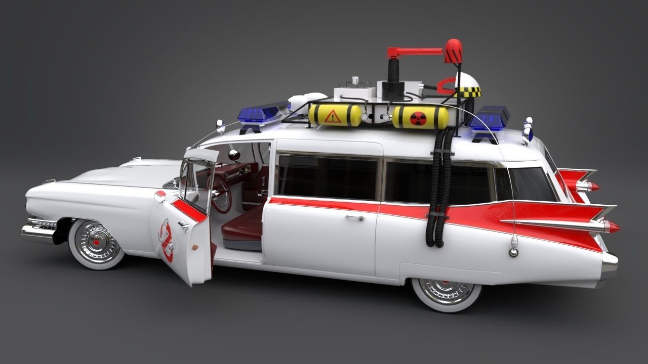 Ghostbusters car 3D model_2