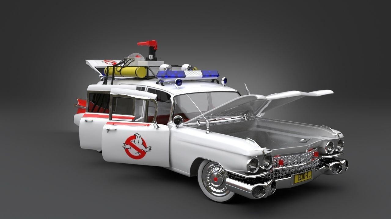 Ghostbusters car 3D model_5