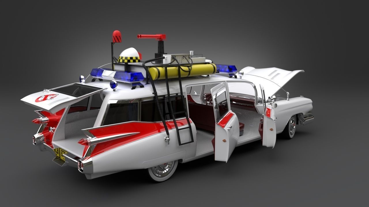 Ghostbusters car 3D model_4