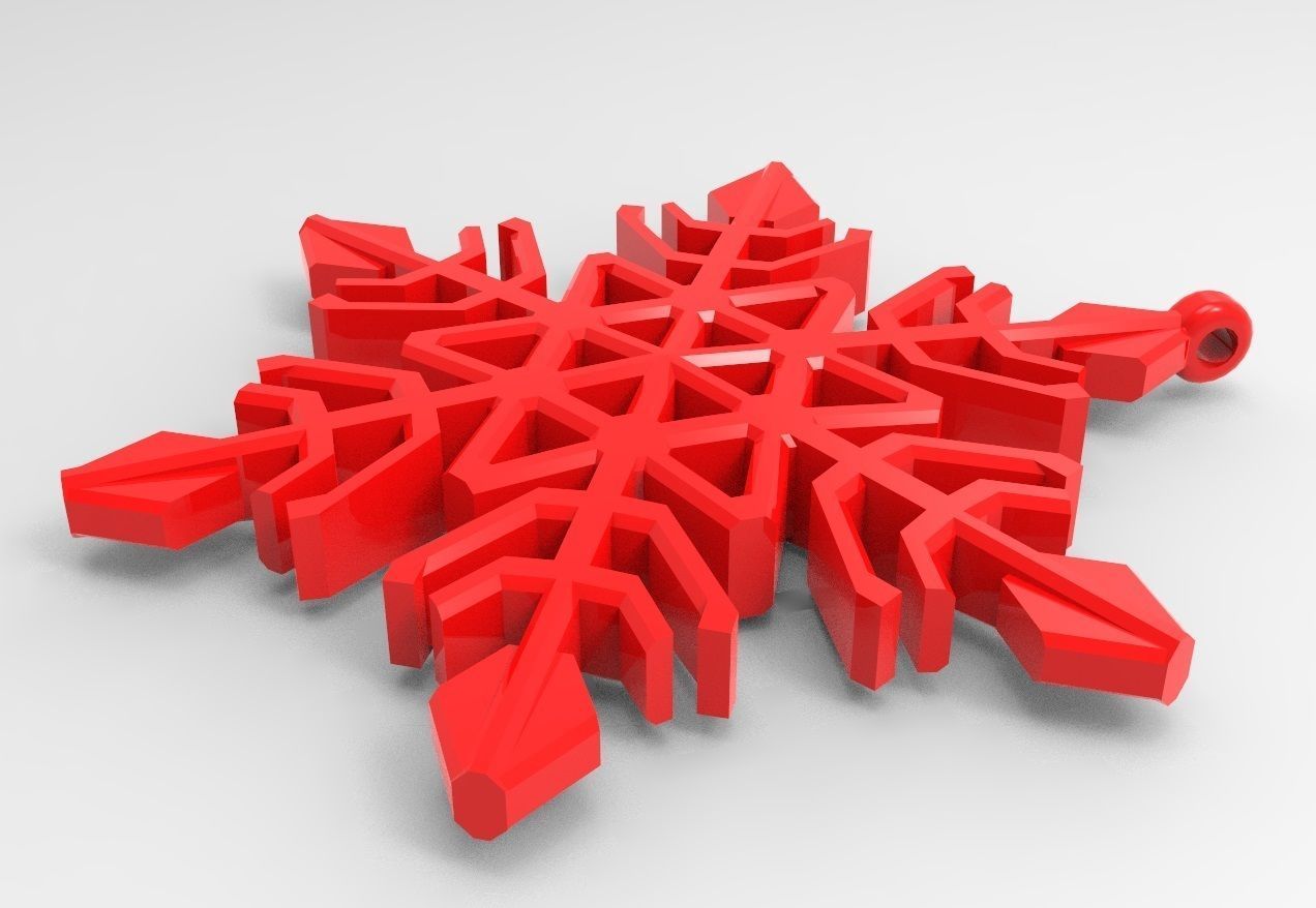 Snowflake 18 Free 3D print model_5
