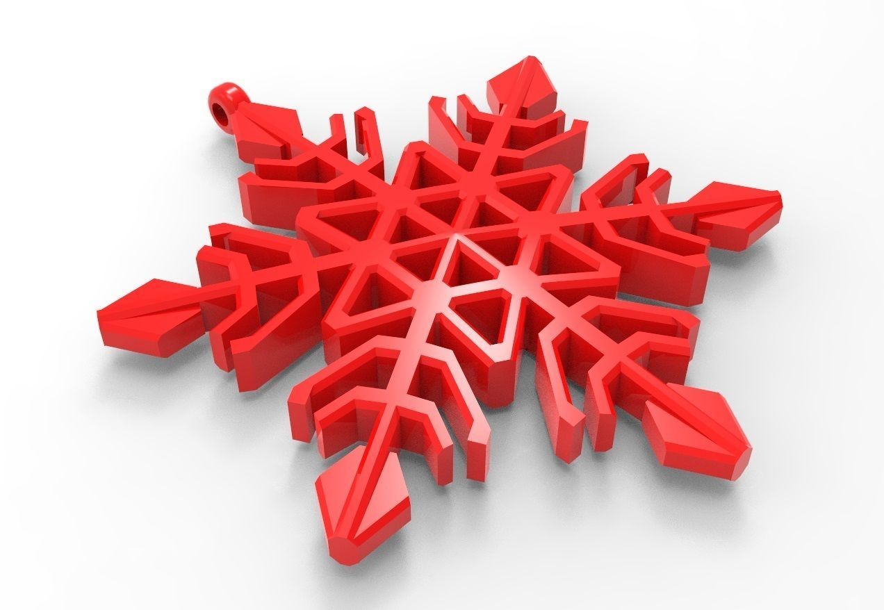 Snowflake 18 Free 3D print model_3