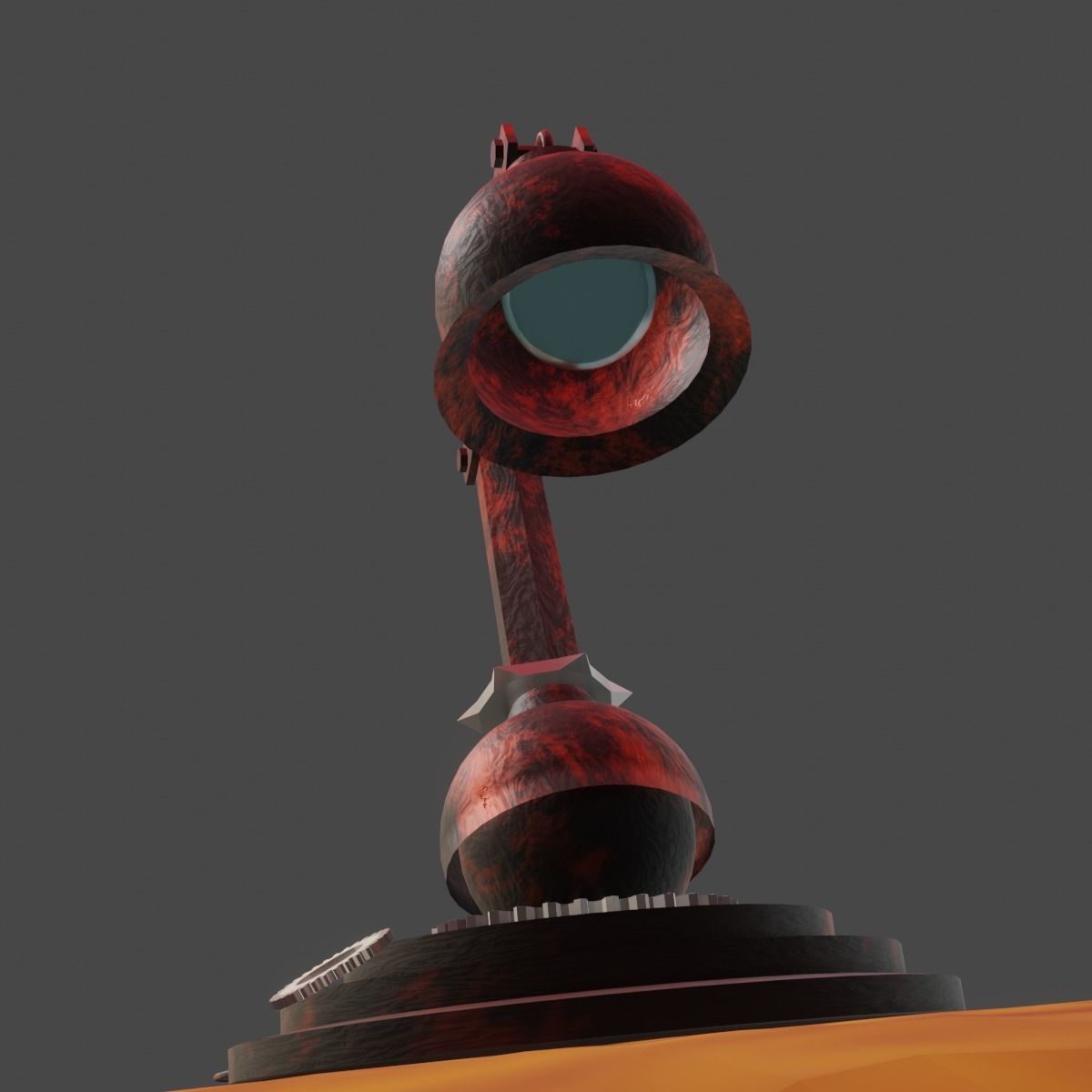 Lamp on the table 3D model_1