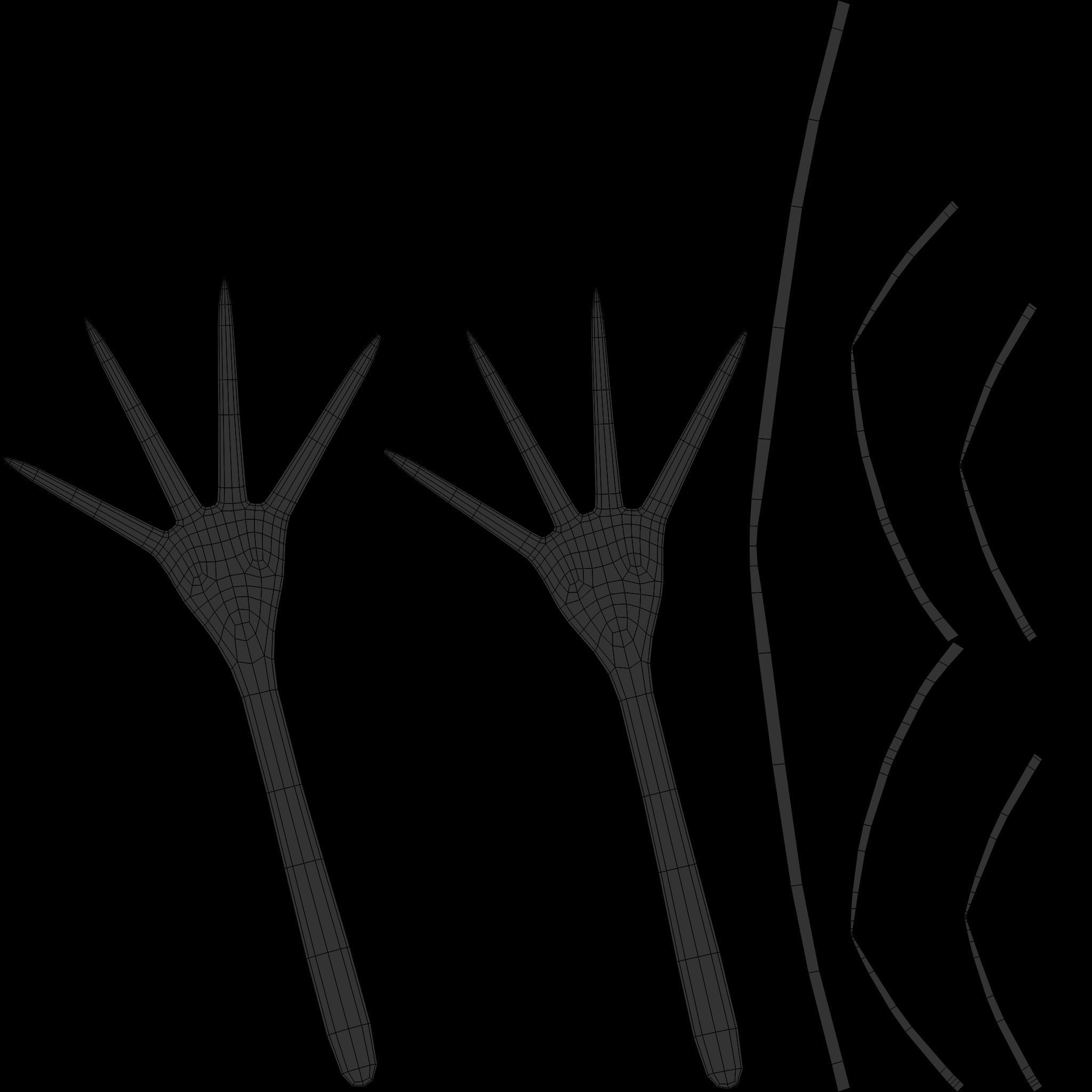 Stainless Steel Fork 3D model_6