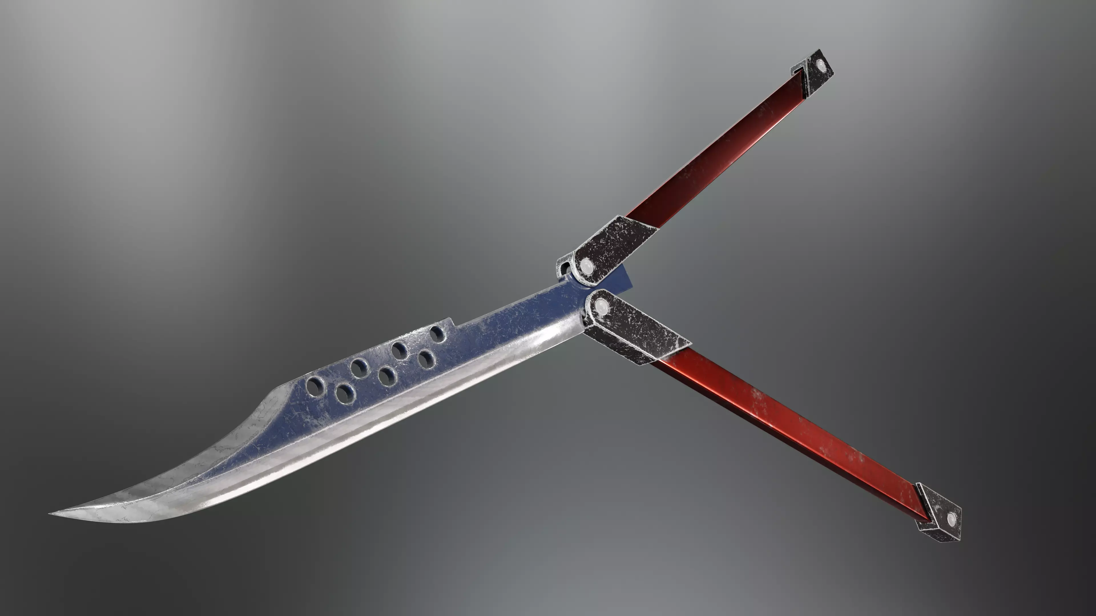 Damacus blade from Gunnm- Alita battle angel  3D model_0