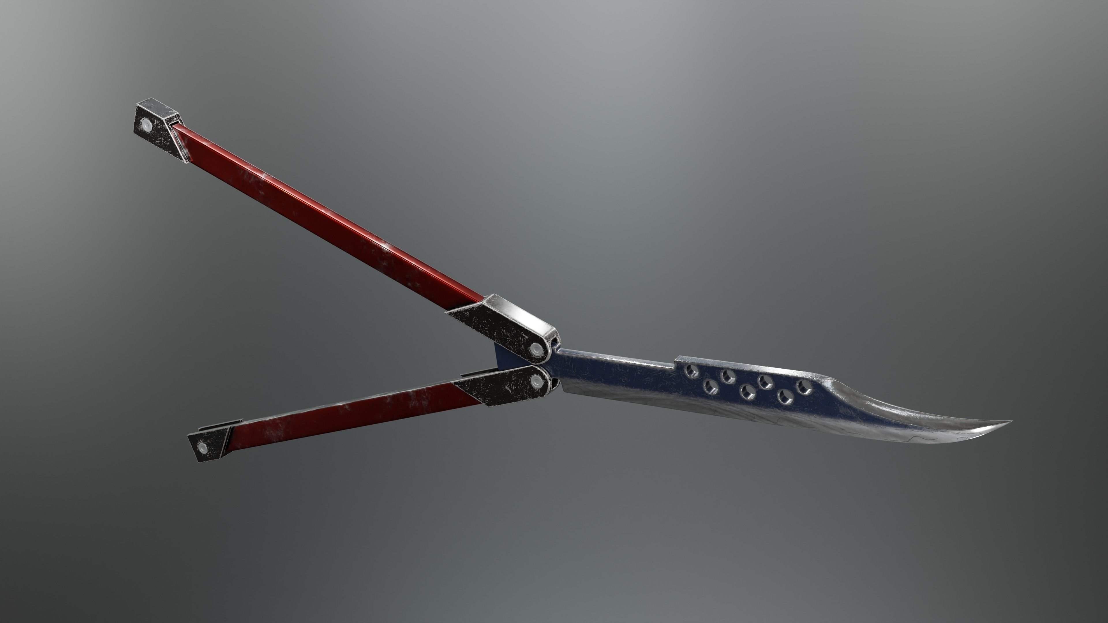 Damacus blade from Gunnm- Alita battle angel  3D model_2