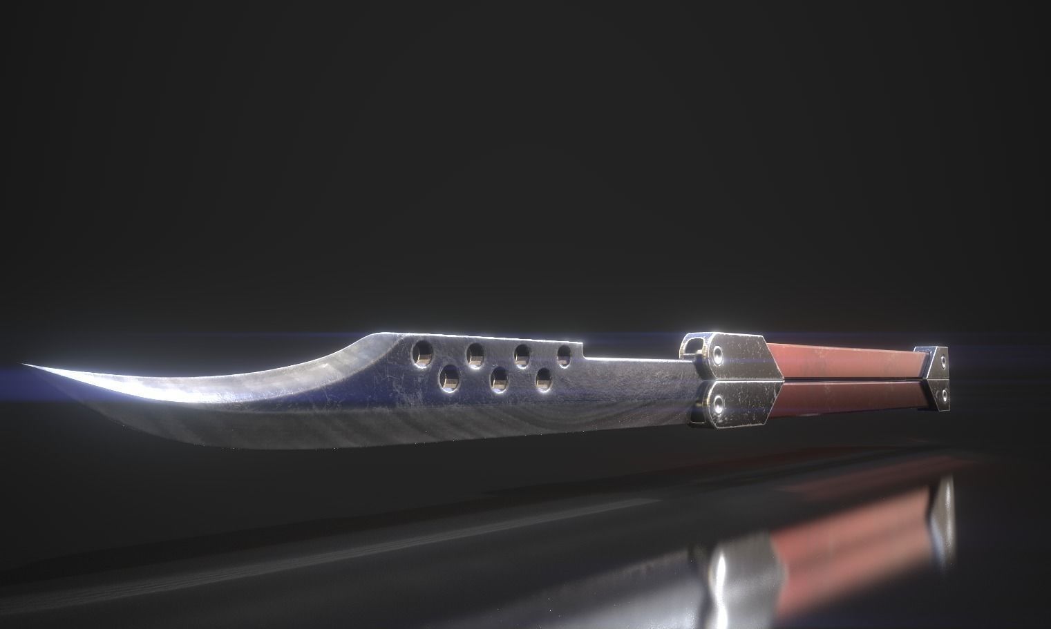 Damacus blade from Gunnm- Alita battle angel  3D model_3