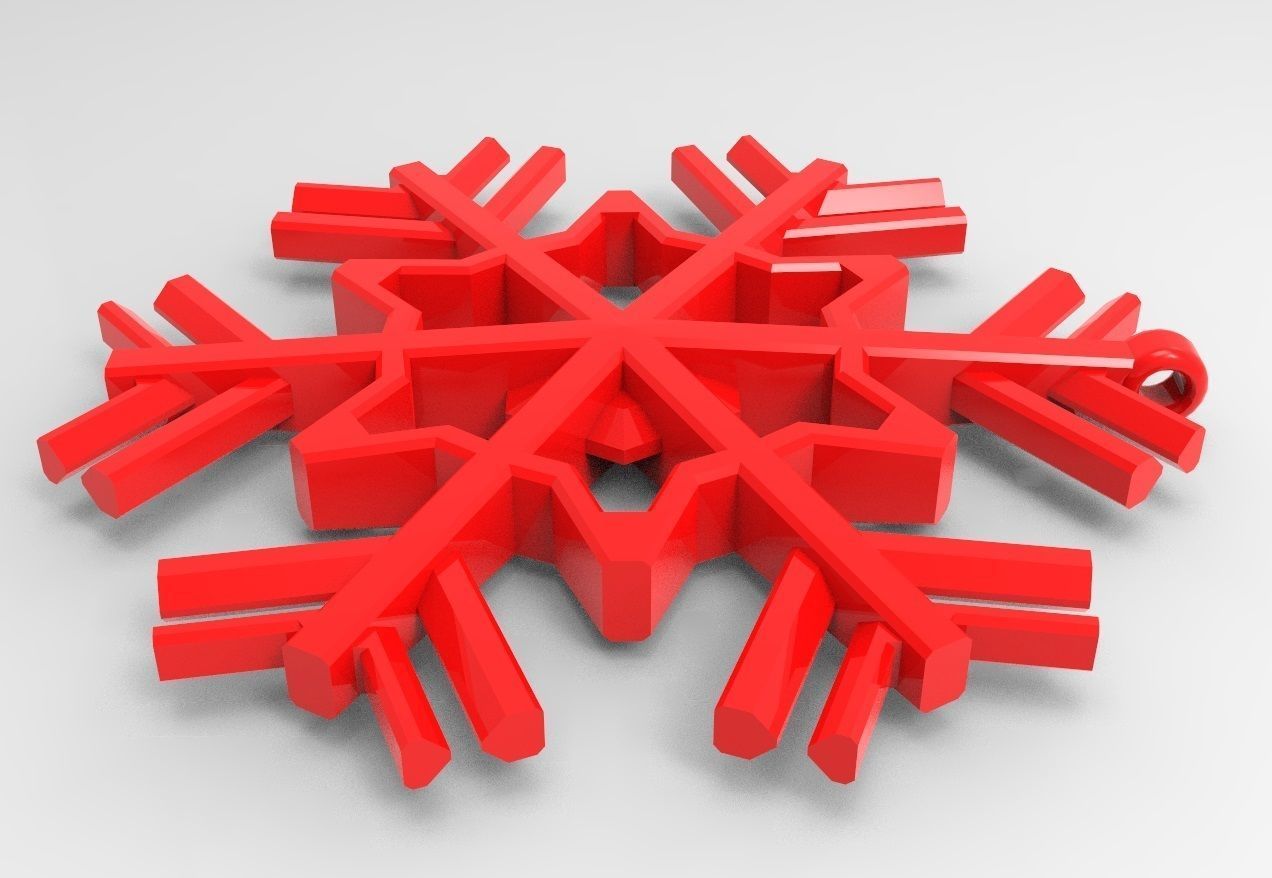 Snowflake 20 3D print model_5