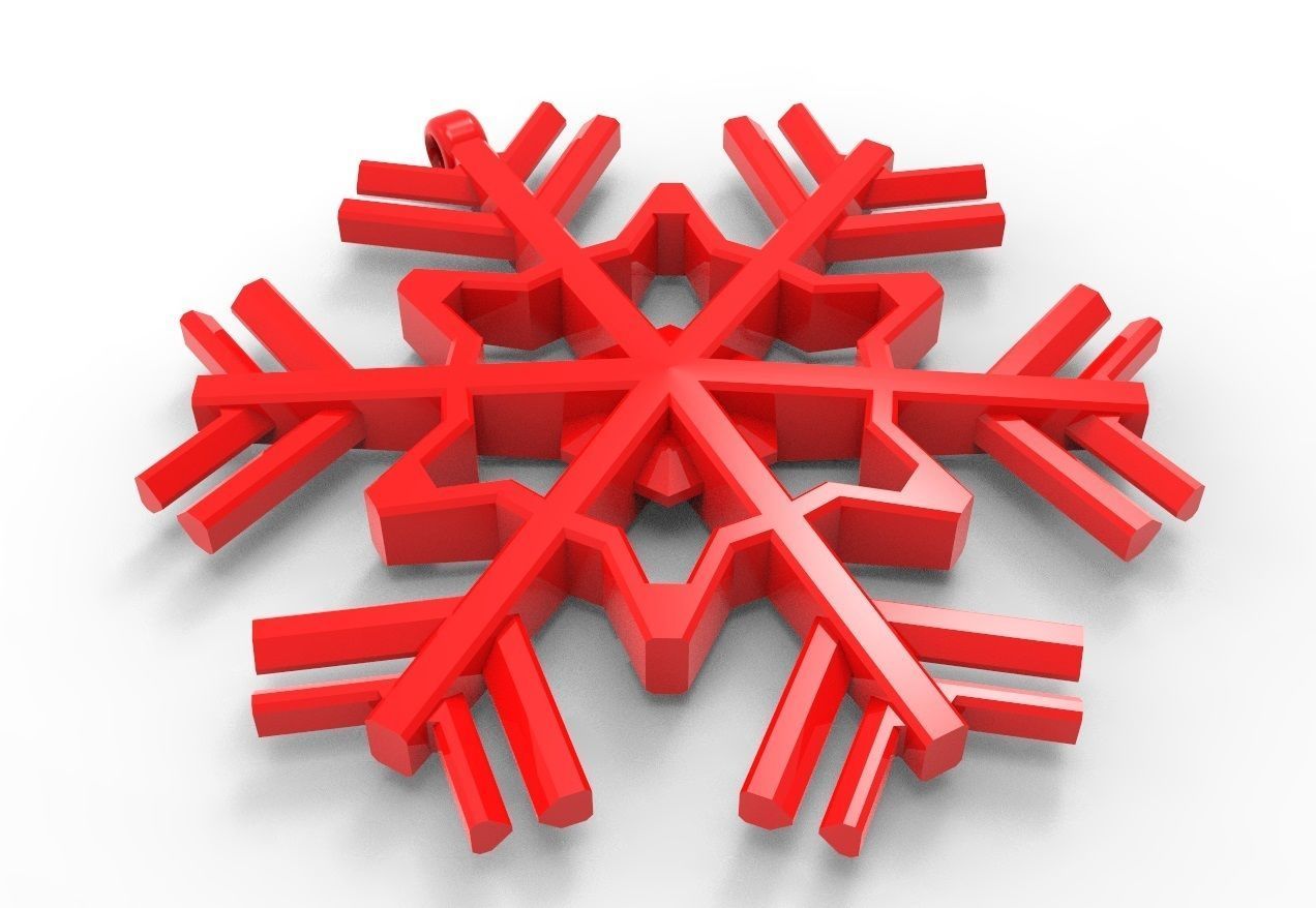 Snowflake 20 3D print model_1