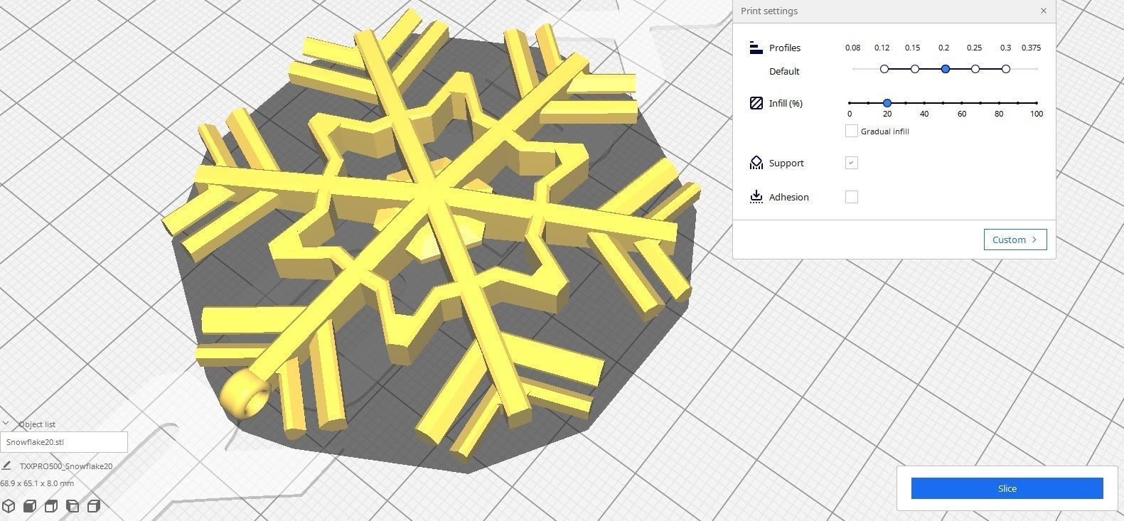 Snowflake 20 3D print model_16