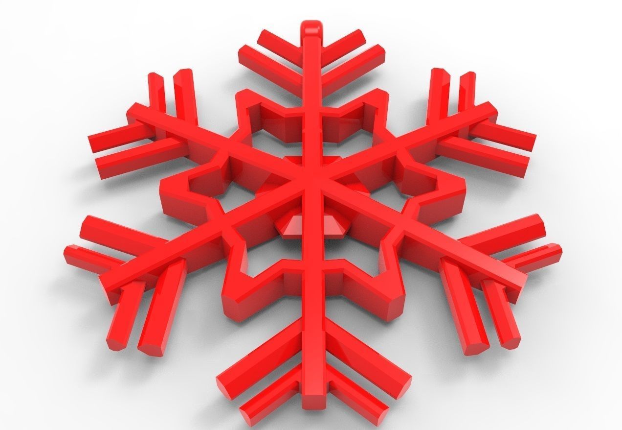 Snowflake 20 3D print model_12