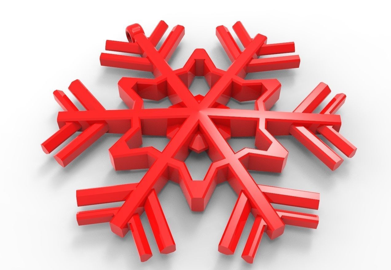 Snowflake 20 3D print model_14