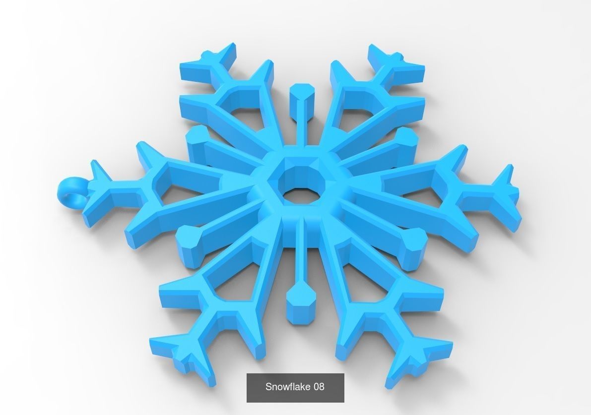 Snowflakes Collection-1 20 Models _12