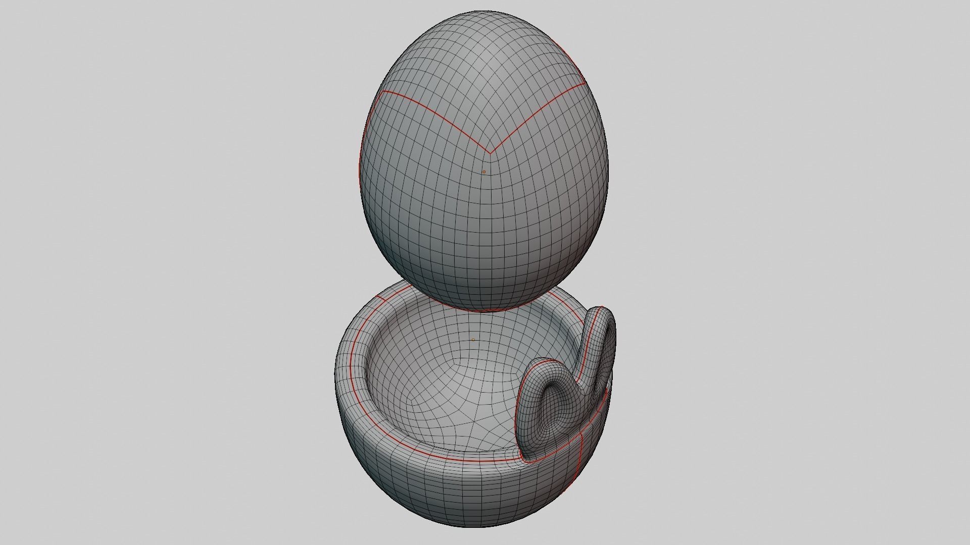 Easter Eggs in Bunny Cups  3D model_12