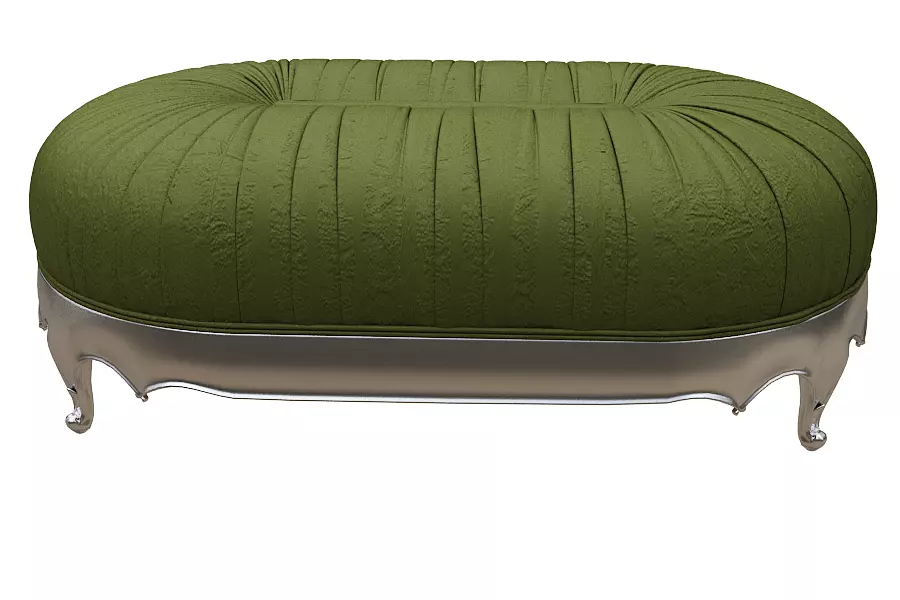 classical Footstool Low-poly 3D model