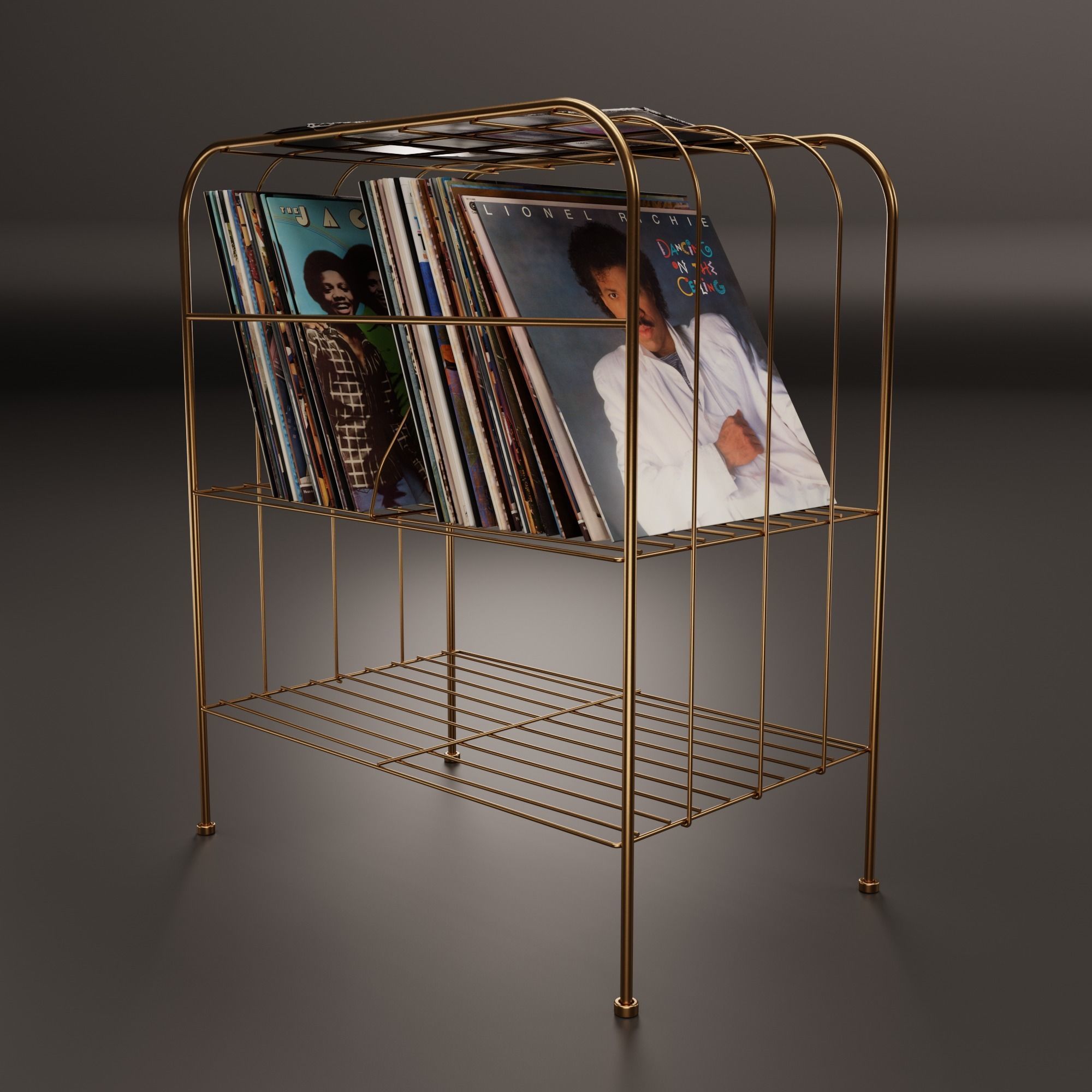 Vinyl Storage No31 with 3 Color Variations 3D model_6