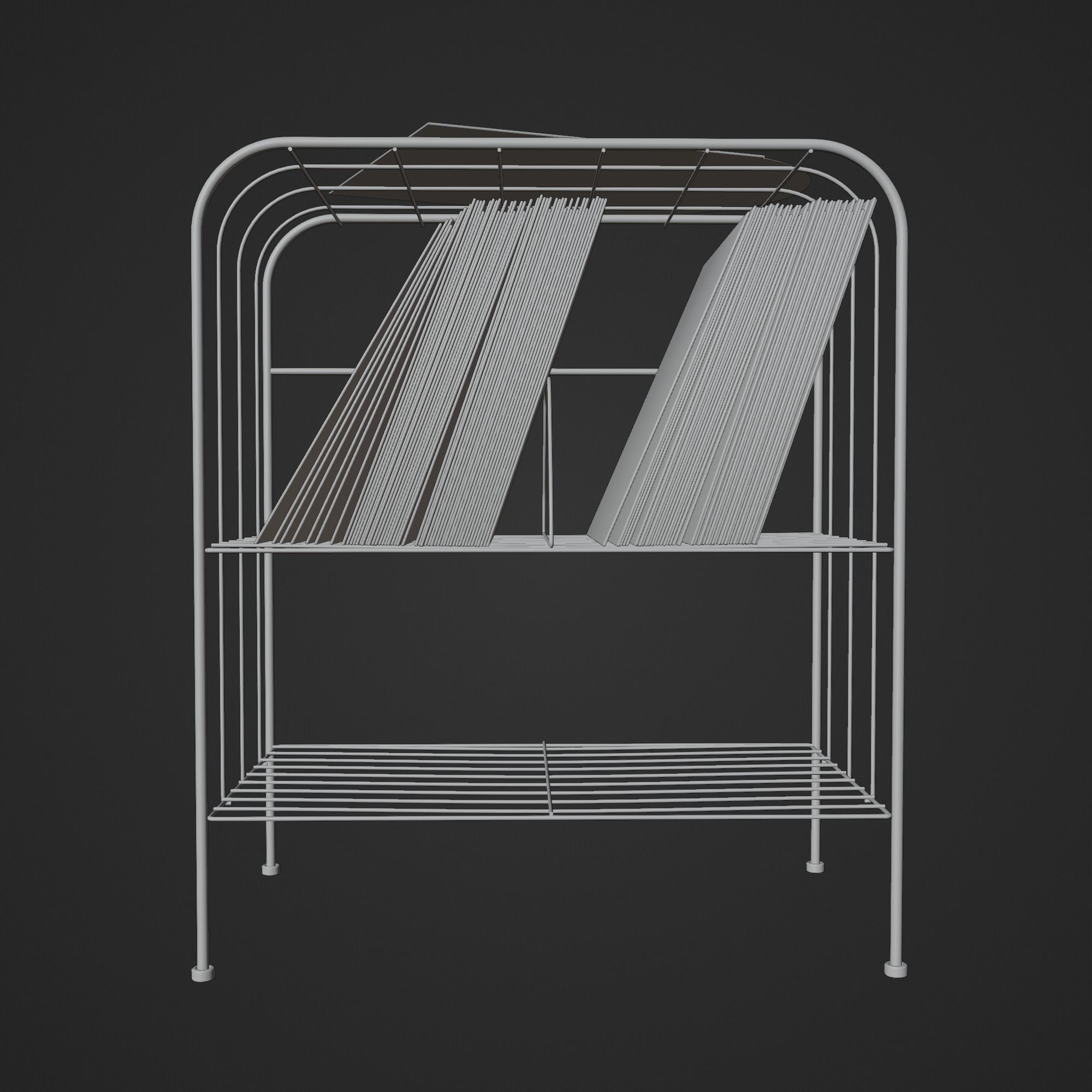 Vinyl Storage No31 with 3 Color Variations 3D model_18