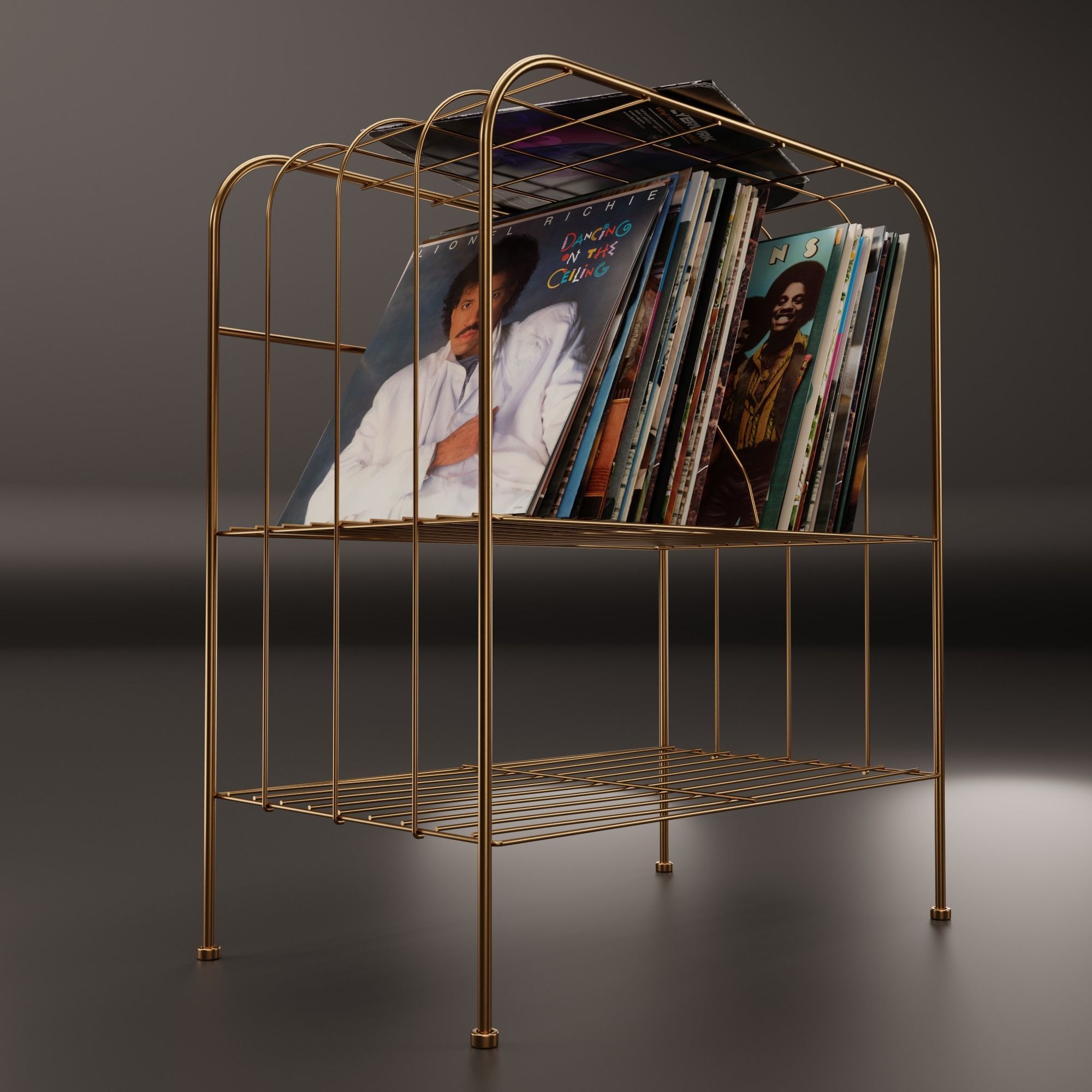 Vinyl Storage No31 with 3 Color Variations 3D model_3