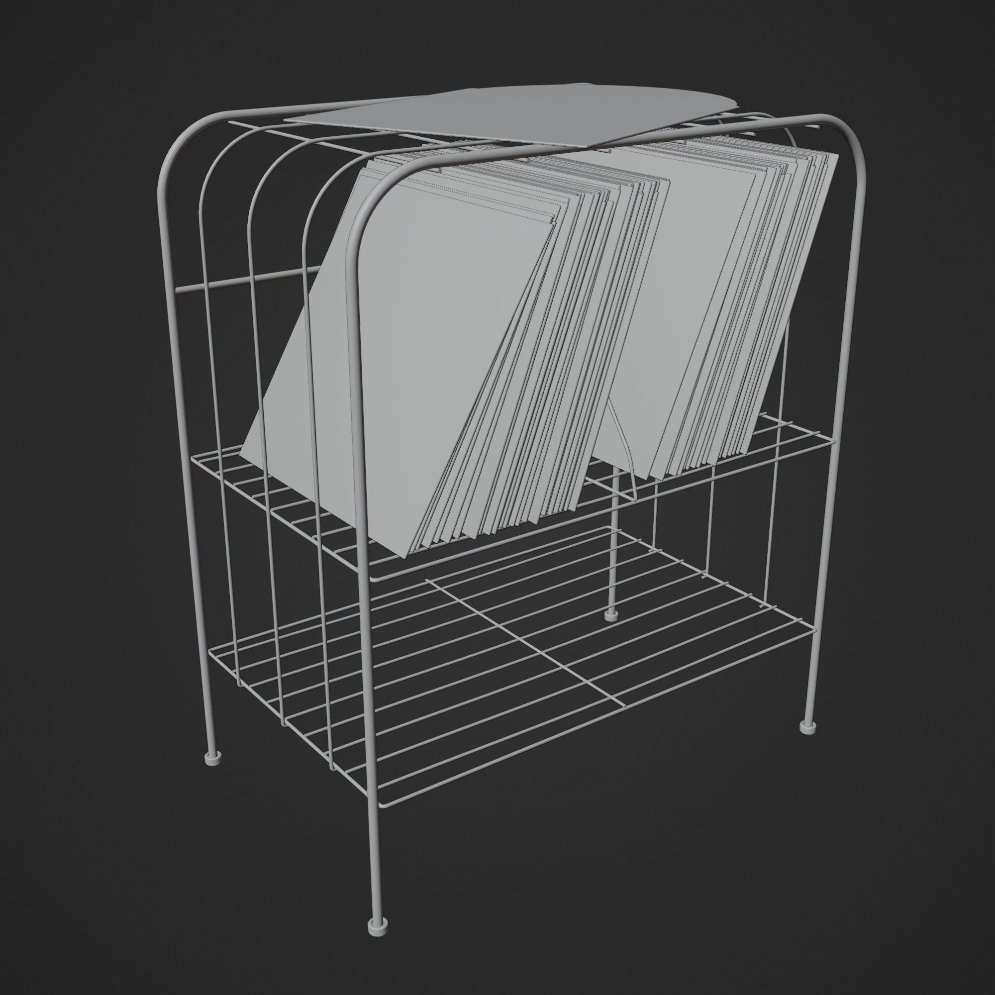 Vinyl Storage No31 with 3 Color Variations 3D model_17