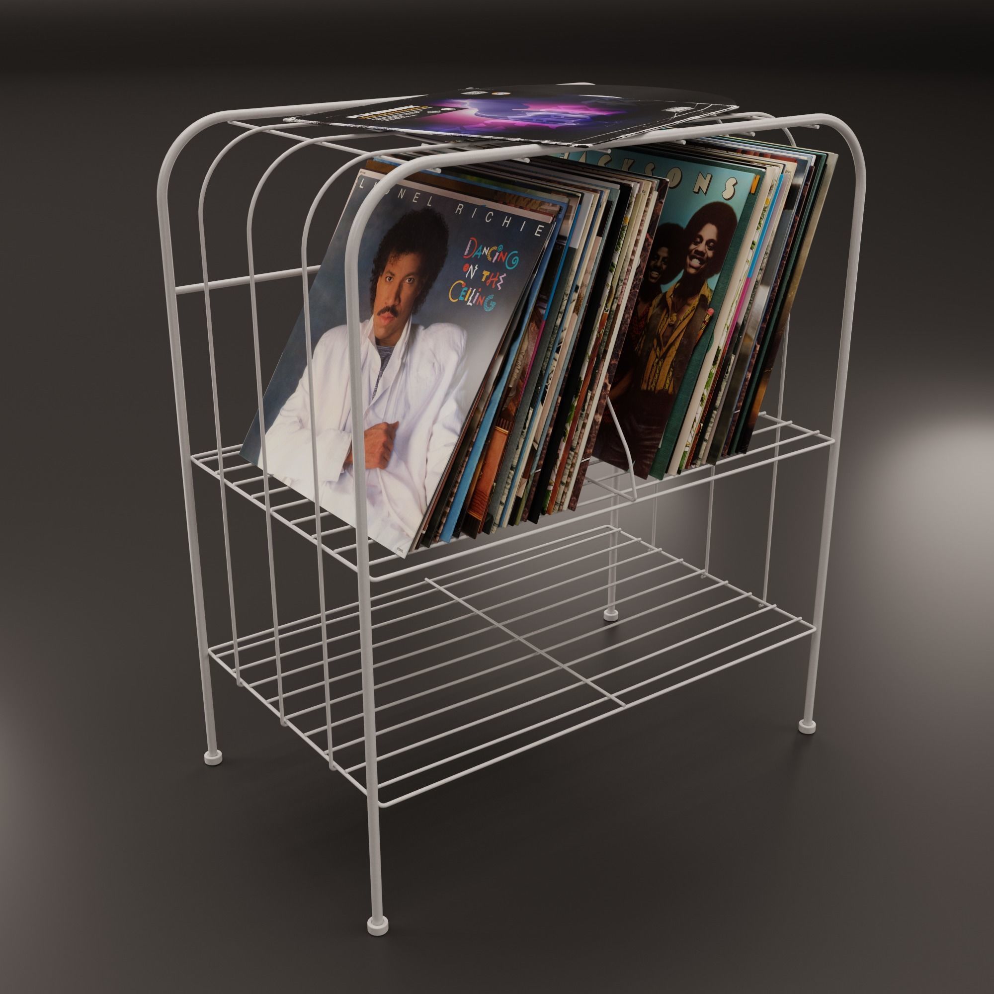 Vinyl Storage No31 with 3 Color Variations 3D model_12